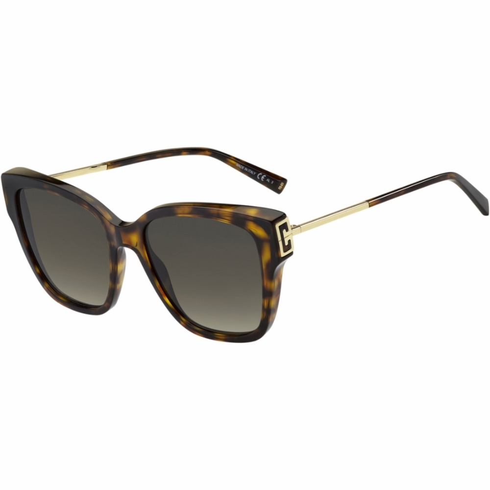 Givenchy Brown Square Ladies Sunglasses GV 7191/S 0086 55