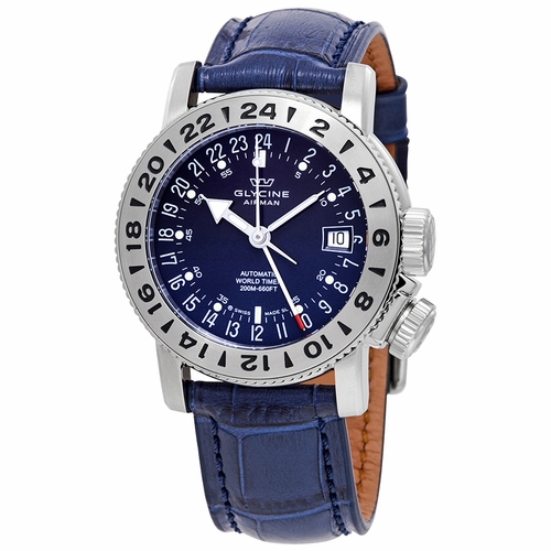 Glycine GL0222 Airman 18 GMT Mens Automatic Watch