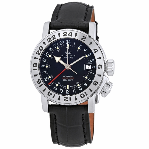 Glycine GL0226 Airman 18 GMT Mens Automatic Watch