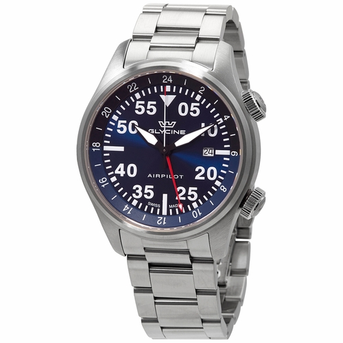 Glycine GL0348 Airpilot GMT Mens Quartz Watch