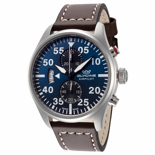 Glycine GL0357 Airpilot Chrono 44 Mens Chronograph Quartz Watch
