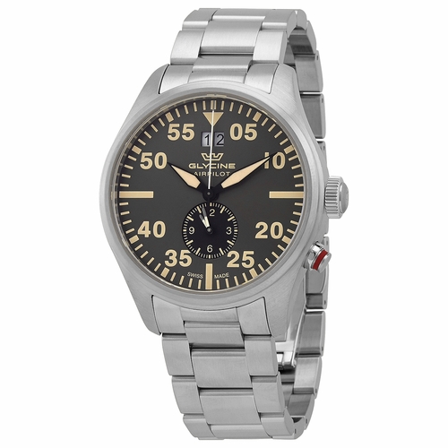 Glycine GL0364 Airpilot Dual Time Mens Quartz Watch