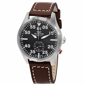 Glycine GL0366 Airpilot Dual Time Mens Chronograph Quartz Watch