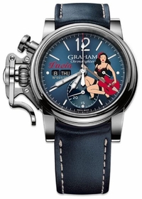 Graham 2CVAS.U11A Chronofighter Vintage Nose Art Mens Chronograph Automatic Watch