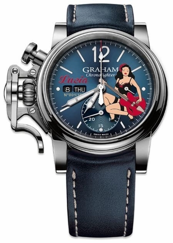 Graham 2CVAS.U11A Chronofighter Vintage Nose Art Mens Chronograph Automatic Watch