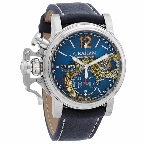 Graham 2CVAS.U16A Chronofighter Vintage Noseart Dragon Mens Chronograph Automatic Watch