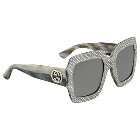 Gucci GG0048S-001 54 Fashion Inspired Ladies Sunglasses Gucci GG0048S-001 54 Fashion Inspired Ladies Sunglasses