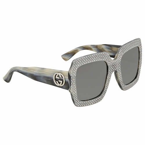 Gucci GG0048S-001 54 Fashion Inspired Ladies Sunglasses Gucci GG0048S-001 54 Fashion Inspired Ladies Sunglasses