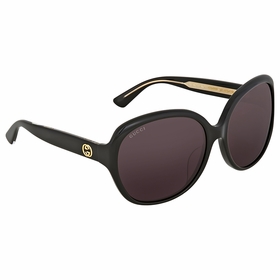 Gucci GG0080SK 001 61 Ladies Sunglasses Gucci GG0080SK 001 61 Ladies Sunglasses