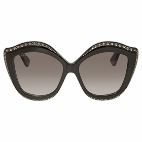 Gucci GG0118S-001 53 Swarovski Crystals Trim Ladies Sunglasses Gucci GG0118S-001 53 Swarovski Crystals Trim Ladies Sunglasses