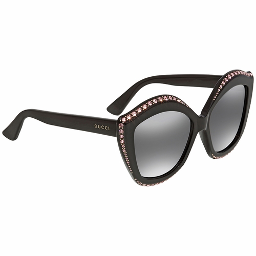Gucci GG0118S-002 53 Swarovski Crystals Trim Ladies  Sunglasses