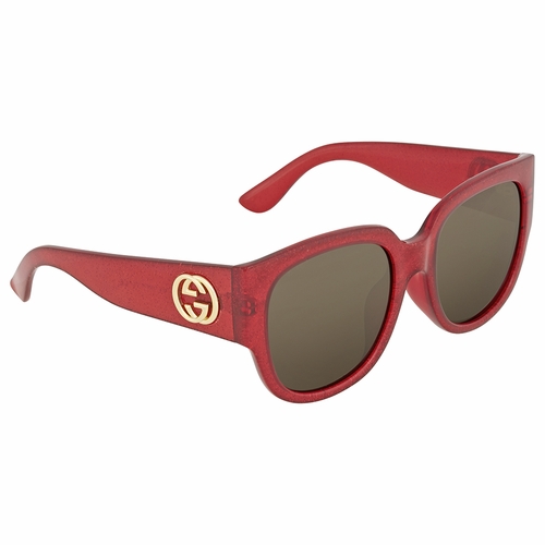 Gucci GG0142SA 003 55  Ladies  Sunglasses