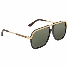 Gucci GG0200S 001 57 Unisex Sunglasses Gucci GG0200S 001 57 Unisex Sunglasses