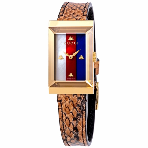 Gucci YA147402 G-Frame Ladies Quartz Watch