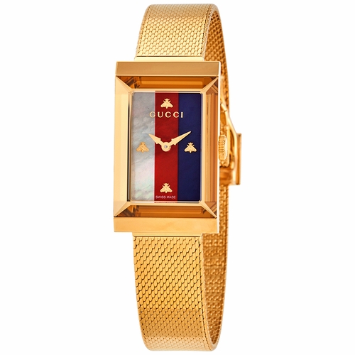 Gucci YA147410 G-Frame Ladies Quartz Watch