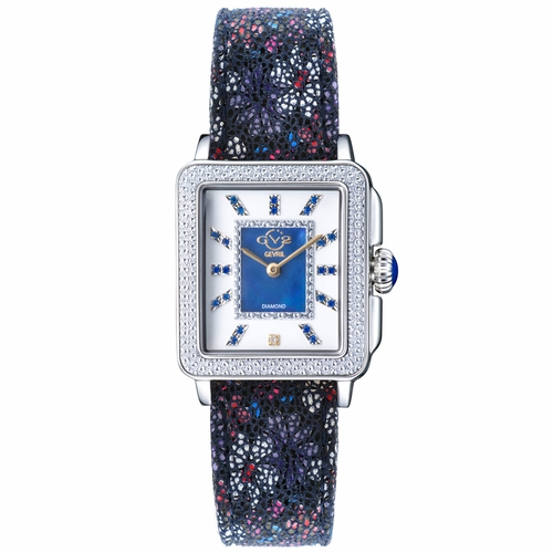 GV2 by Gevril 12332F Padova Gemstone Floral Ladies Quartz Watch