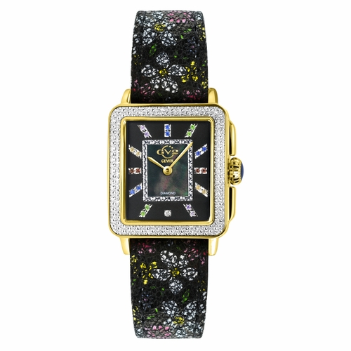 GV2 by Gevril 12338F Padova Gemstone Floral Ladies Quartz Watch