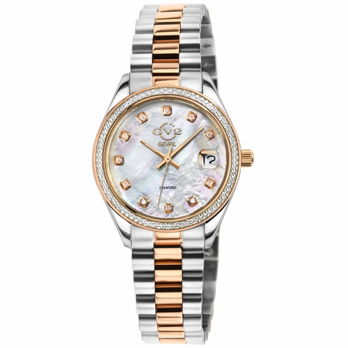 GV2 by Gevril 12423B Turin Ladies Quartz Watch