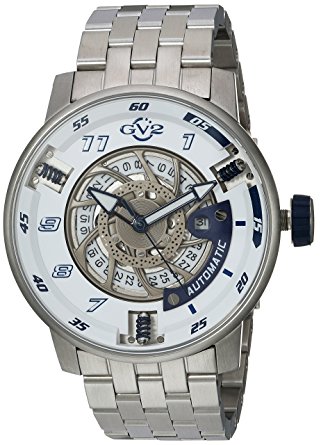 GV2 by Gevril 1301B Motorcycle Mens Automatic Watch