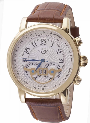 GV2 by Gevril 8102 Montreaux Mens Chronograph Quartz Watch