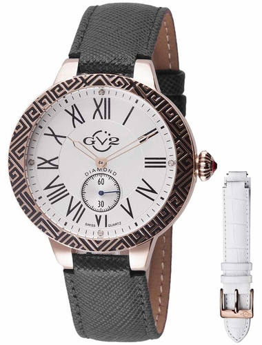 GV2 by Gevril 9125 Astor Enamel Ladies Quartz Watch