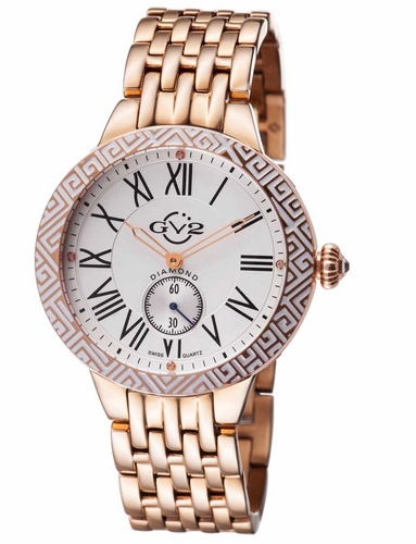 GV2 by Gevril 9126B Astor Enamel Ladies Quartz Watch