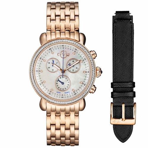 GV2 by Gevril 9800 Marsala Ladies Chronograph Quartz Watch