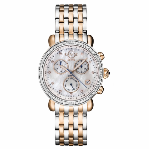 GV2 by Gevril 9842 Marsala Chronograph Ladies Chronograph Quartz Watch