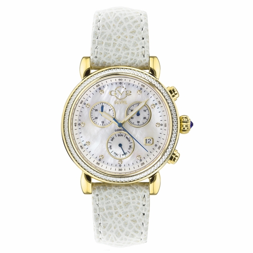 GV2 by Gevril 9845.1 Marsala Sparkle Ladies Chronograph Quartz Watch