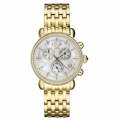 GV2 by Gevril 9845 Marsala Chronograph Ladies Chronograph Quartz Watch