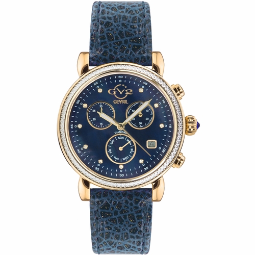 GV2 by Gevril 9846.3 Marsala Sparkle Ladies Chronograph Quartz Watch