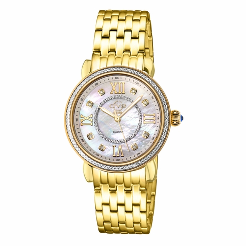 GV2 by Gevril 9866B Marsala Ladies Quartz Watch