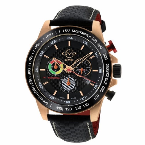 GV2 by Gevril 9921 Scuderia Mens Chronograph Quartz Watch
