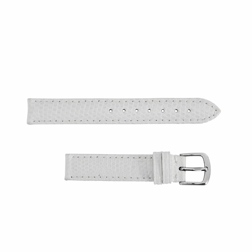Hadley Roma 14mm Genuine Java Lizard White Strap