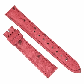 Hadley Roma 16 MM Matte Bougainvillea Ostrich Leather Strap Hadley Roma 16 MM Matte Bougainvillea Ostrich Leather Strap