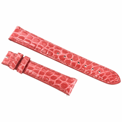 Hadley Roma 16 MM Coral Alligator Leather Strap