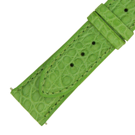 Hadley Roma 16 MM Matte Lime Green Alligator Leather Strap