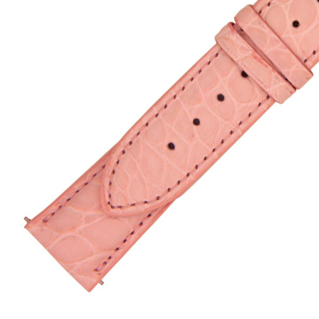 Hadley Roma 18 MM Matte Pink Alligator Leather Strap Hadley Roma 18 MM Matte Pink Alligator Leather Strap