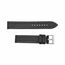 Hadley Roma 18mm High Performance Carbon Fiber Style Black-White Leather Strap