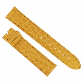 Hadley Roma 19MM Yellow Alligator Leather Strap Hadley Roma 19MM Yellow Alligator Leather Strap