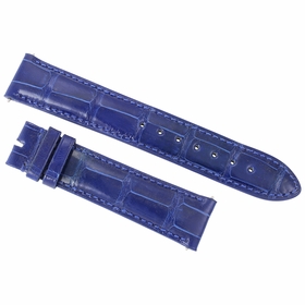 Hadley Roma 20 MM Electric Blue Alligator Leather Strap Hadley Roma 20 MM Electric Blue Alligator Leather Strap