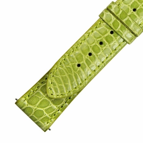 Hadley Roma 20 MM Lime Green Alligator Leather Strap Hadley Roma 20 MM Lime Green Alligator Leather Strap