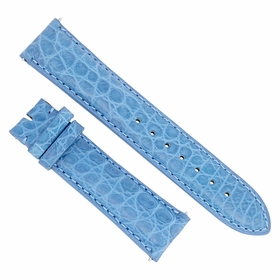 Hadley Roma 20 MM Matte Blue Alligator Leather Strap Hadley Roma 20 MM Matte Blue Alligator Leather Strap