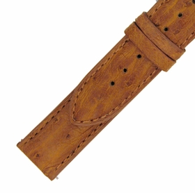 Hadley Roma 20 MM Matte Cognac Ostrich Leather Strap Hadley Roma 20 MM Matte Cognac Ostrich Leather Strap