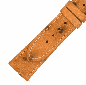 Hadley Roma 20 MM Matte Light Camel Ostrich Leather Strap Hadley Roma 20 MM Matte Light Camel Ostrich Leather Strap