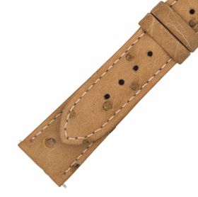 Hadley Roma 20 MM Matte Oryx Ostrich Leather Strap Hadley Roma 20 MM Matte Oryx Ostrich Leather Strap