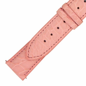 Hadley Roma 20 MM Matte Pink Alligator Leather Strap Hadley Roma 20 MM Matte Pink Alligator Leather Strap