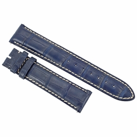 Hadley Roma 20 MM Matte Navy Blue Alligator Leather Strap Hadley Roma 20 MM Matte Navy Blue Alligator Leather Strap