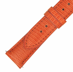 Hadley Roma 20 MM Shiny Orange Lizard Leather Strap Hadley Roma 20 MM Shiny Orange Lizard Leather Strap
