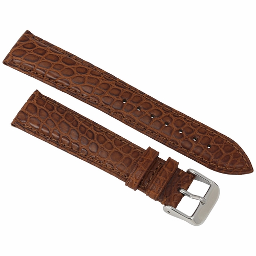 Hadley Roma 20mm Genuine Matte Alligator Tan Strap